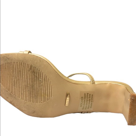 Billini Champagne gold heels sandal, size 5 - Picture 3 of 4